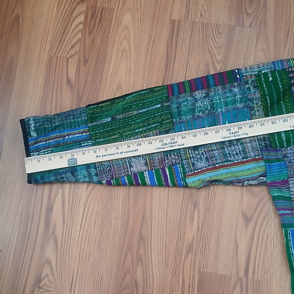 Women’s 2X Boho Patchwork Kimono Jacket Oversized… - image 9